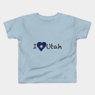 I Love Utah Kids T-Shirt